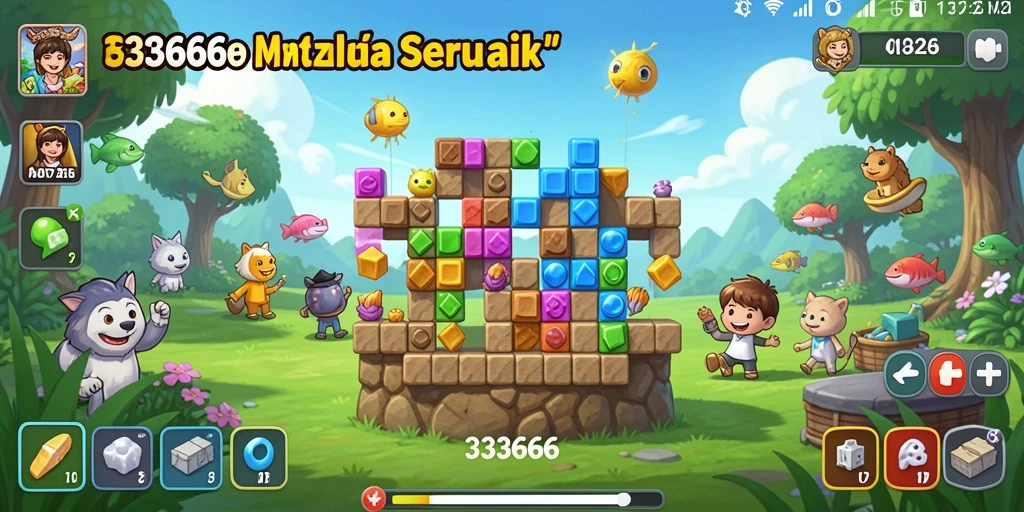 Tampilan gameplay seru dan menantang di 333666.