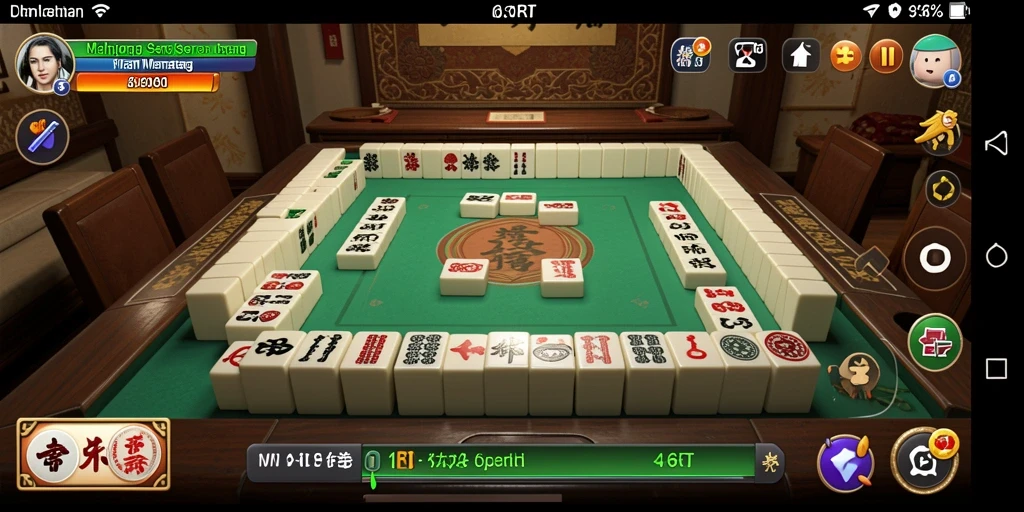 Screenshot dari gameplay Mahjong yang menarik dan seru.