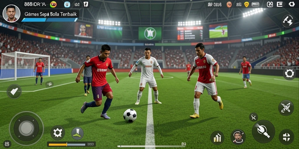 Tangkapan layar dari gameplay <strong>888IDR</strong> yang menampilkan aksi seru di lapangan.