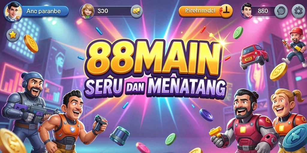 Tampilan gameplay seru dari 88MAIN dengan aksi cepat dan tantangan.