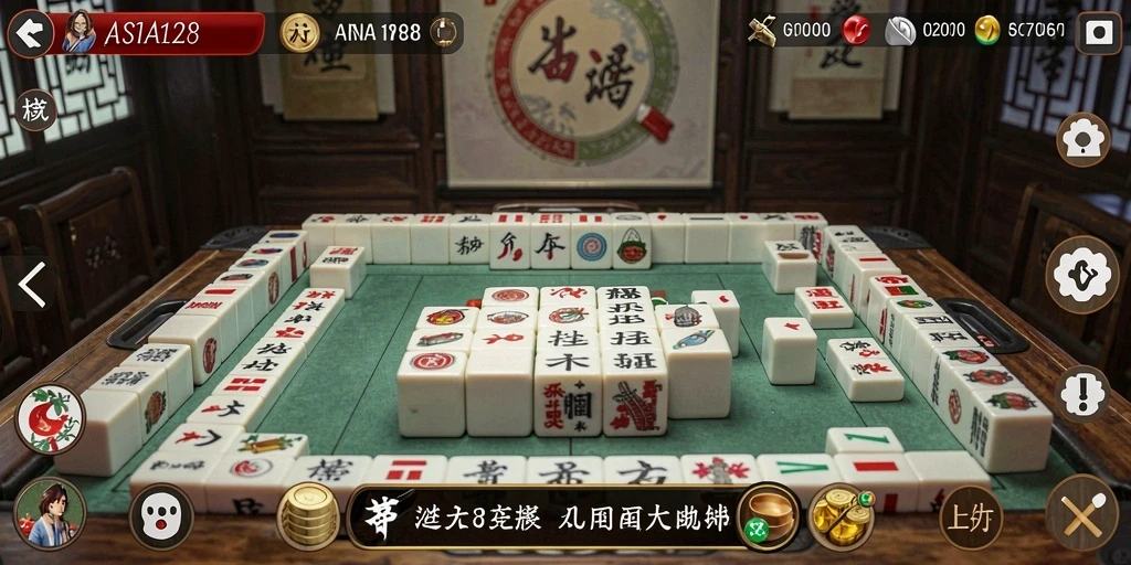 Screenshot gameplay Mahjong yang memuaskan di ASIA128.