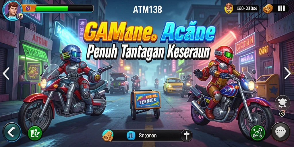 Screenshot gameplay menunjukkan aksi seru dalam game Arcade.