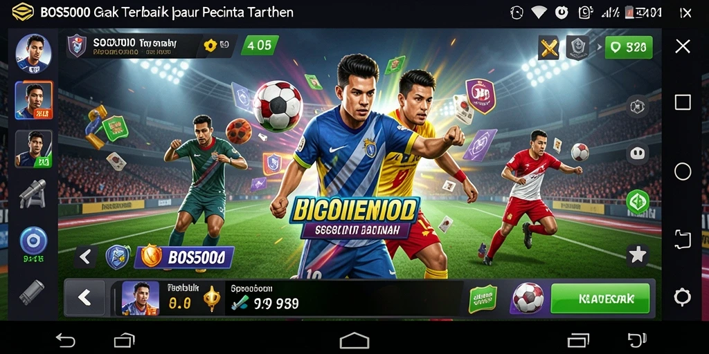 Tampilan gameplay menarik dari BOS5000 dengan taruhan olahraga.