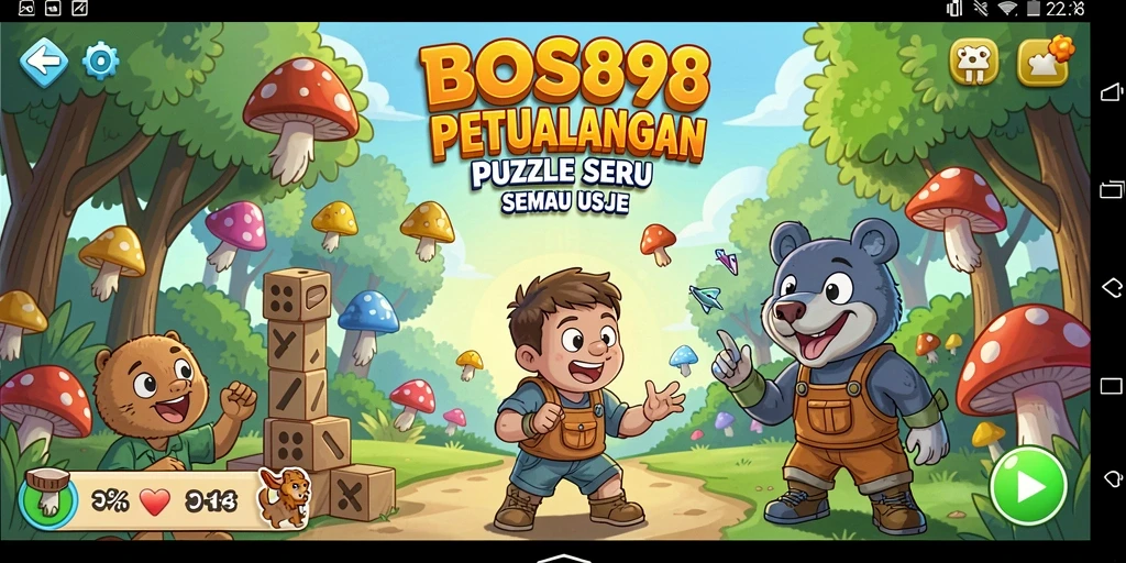 Screenshot gameplay BOS898 menampilkan tantangan puzzle yang menarik.