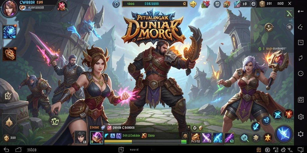 Tampilan gameplay seru dalam dunia MMORPG CW8888.
