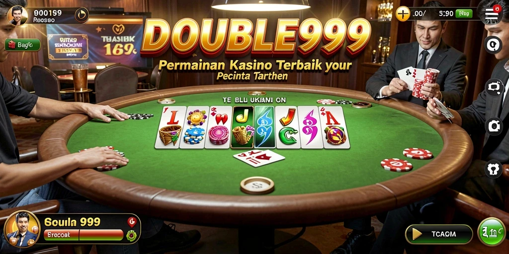 Gameplay seru dan interaktif di aplikasi Kasino DOUBLE999.