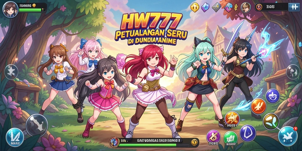 Gameplay HW777 yang memukau dengan karakter anime favorit.