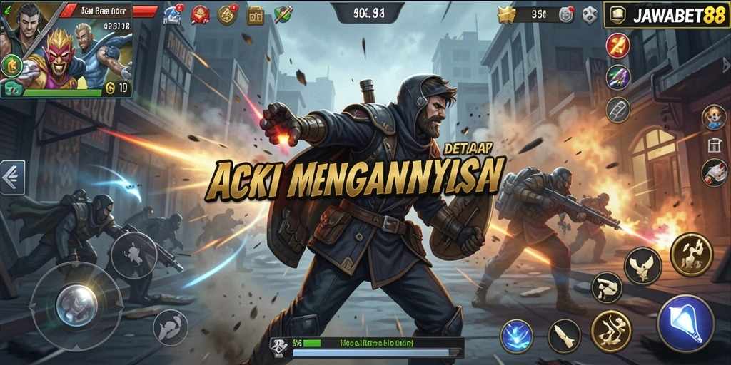 Tampilan gameplay JAWABET88 yang penuh aksi dan seru.
