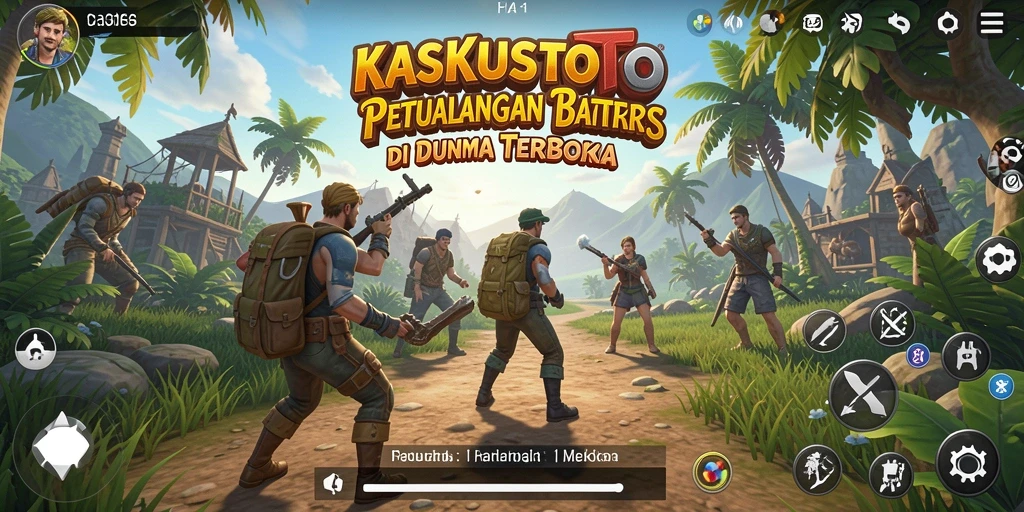Screenshot gameplay KASKUSTOTO yang menunjukkan kebebasan menjelajah dunia terbuka.