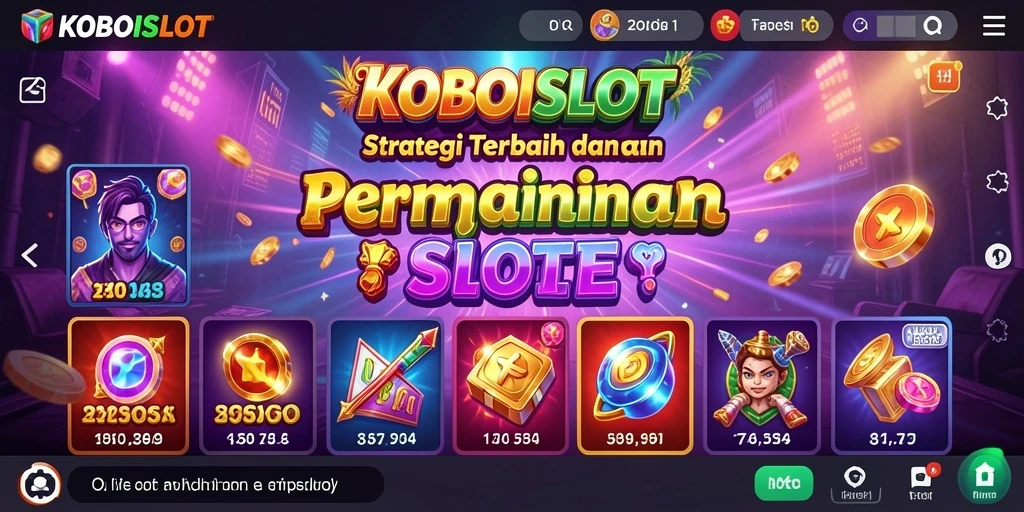 Tampilan gameplay KOBOISLOT dengan seru dan menantang.