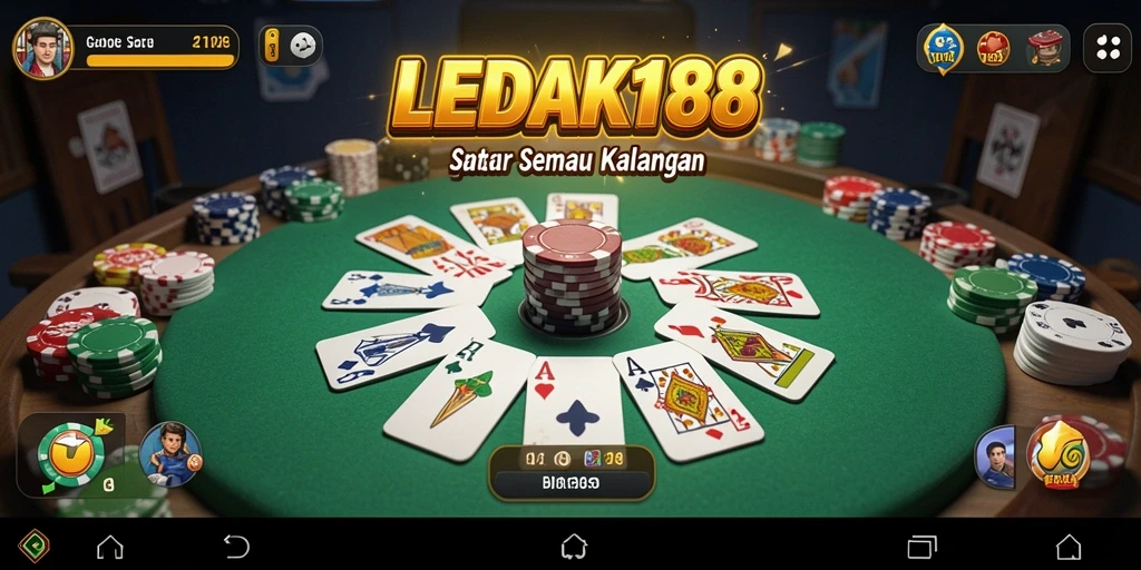 Tampilan gameplay Gaple yang menarik dan seru di LEDAK188.