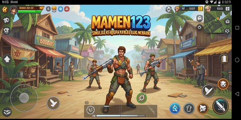 Tampilan gameplay <strong>MAMEN123</strong> yang menyenangkan dalam simulasi kehidupan.