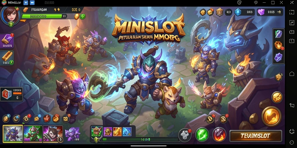 Tangkapan layar menarik dari gameplay MMORPG di MINISLOT.