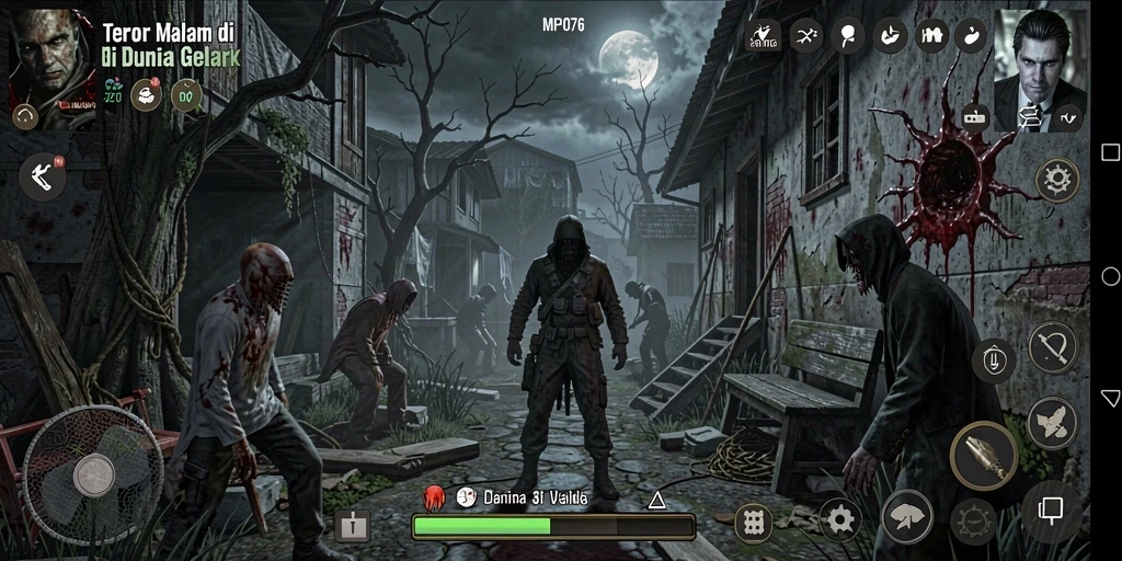Screenshot utama MPO76 menampilkan suasana yang mencekam dengan gameplay Horror yang intens.