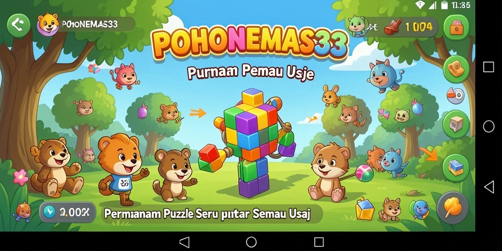 Tampilan gameplay menantang dari POHONEMAS33 yang seru.