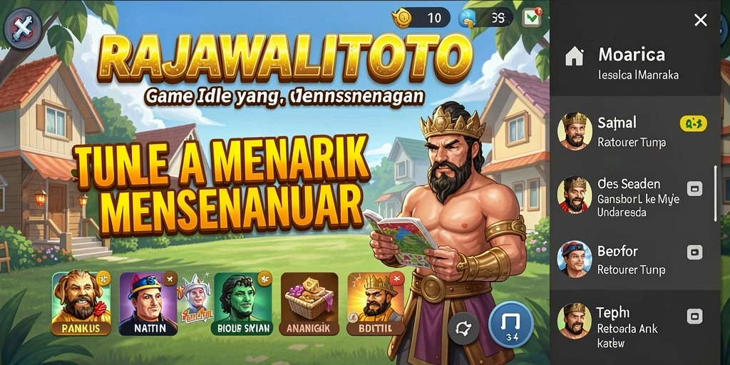 Tampilan gameplay RAJAWALITOTO yang menarik dan penuh warna.