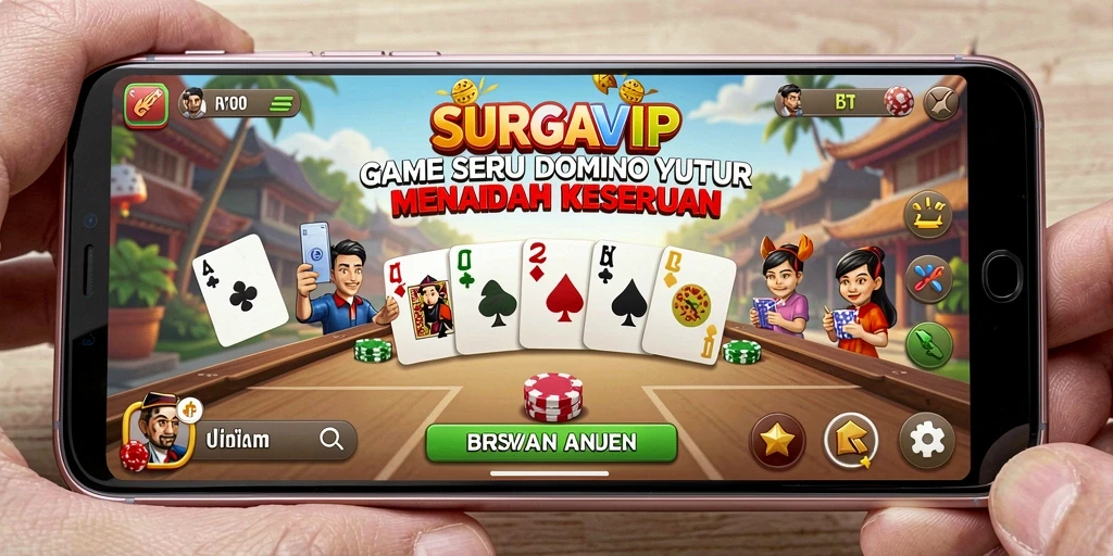 Screenshot gameplay menunjukkan suasana kompetisi dalam permainan Domino.