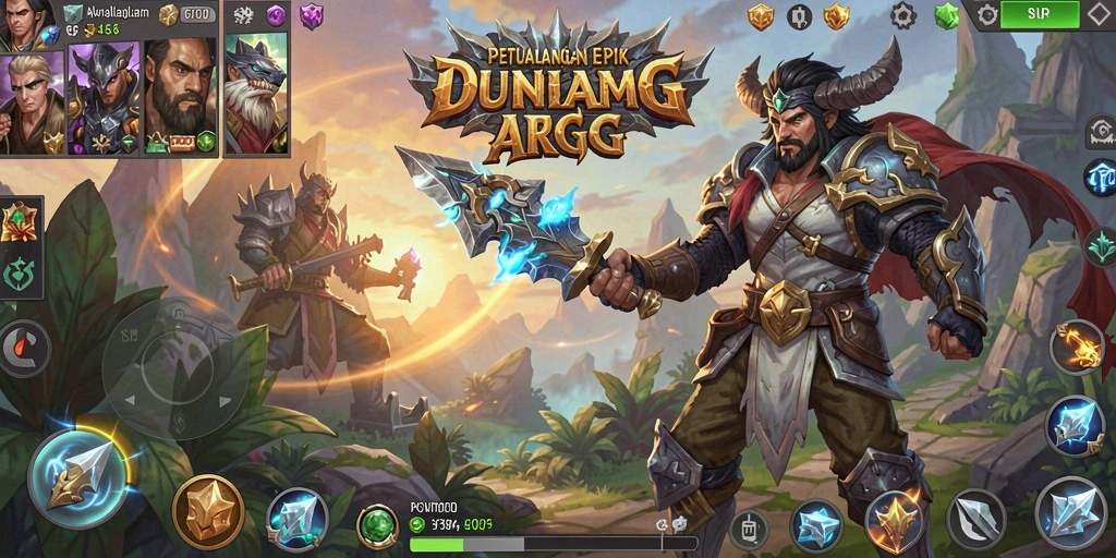 Tampilan gameplay menakjubkan dari SVIP4 dengan pertempuran ARPG yang seru.