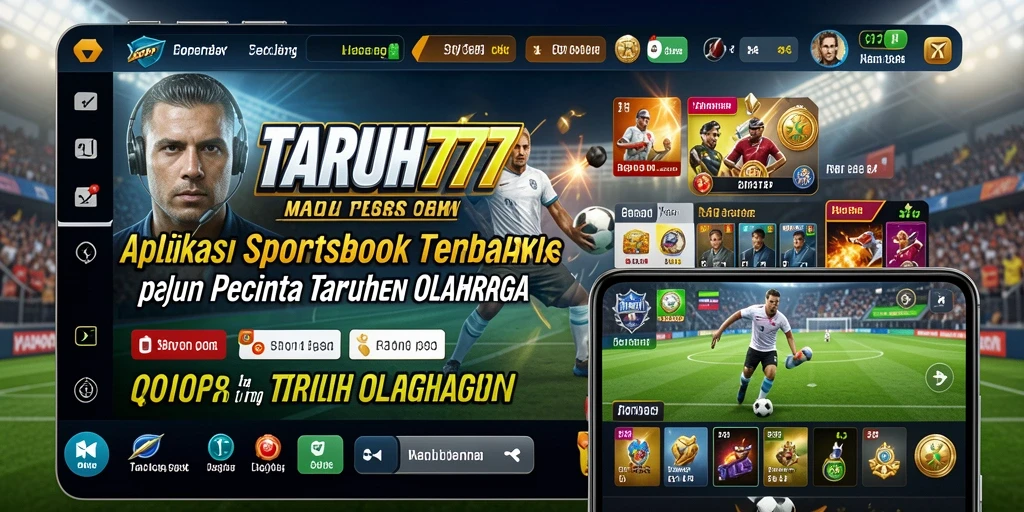 Tangkapan layar TARUH777 menampilkan antarmuka pengguna yang menarik untuk taruhan olahraga.