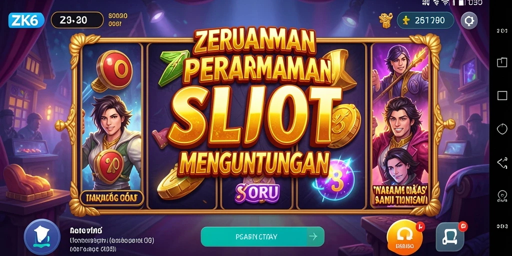 Tampilan gameplay ZK6 dengan grafis slot yang mengesankan.